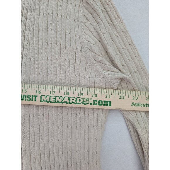 Kim Rogers Women's Cardigan Sweater Size PXL Beige Open Front - Picture 8 of 13